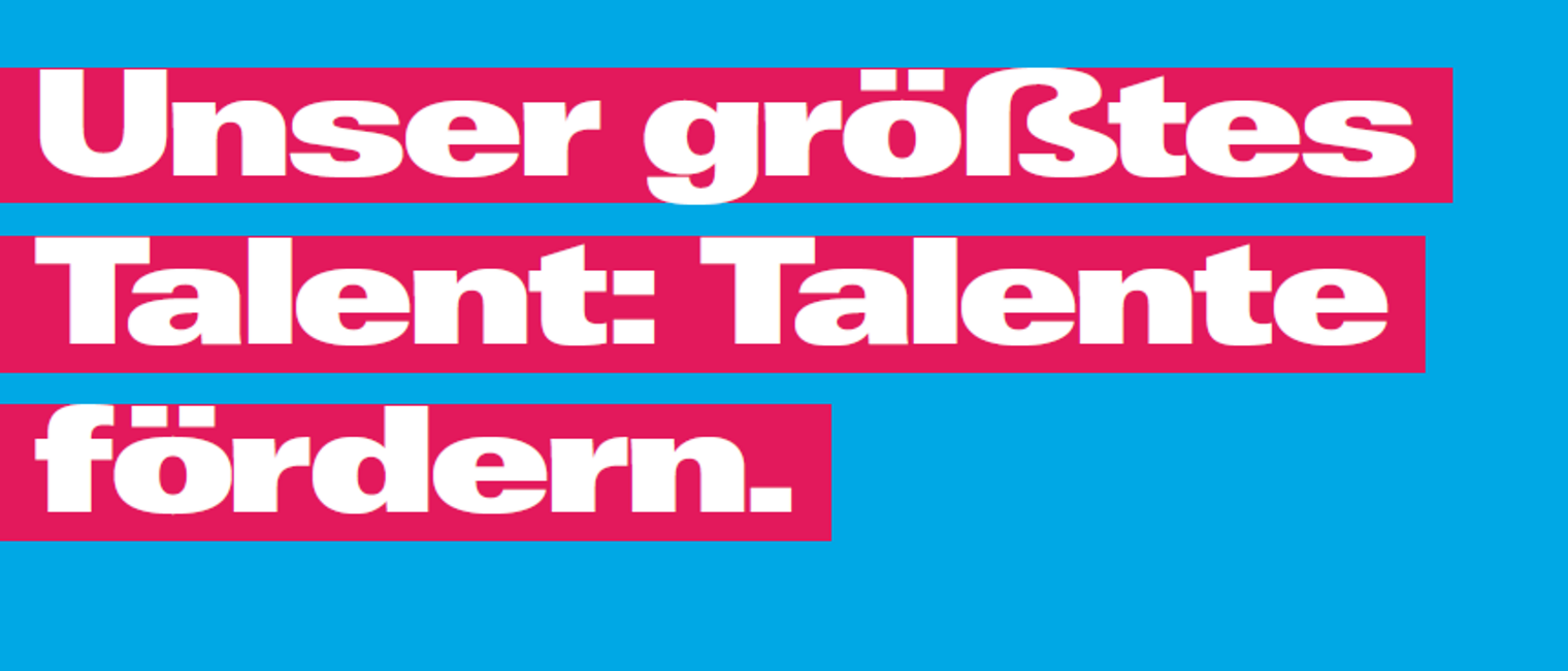 Plakat Talent für Startseite