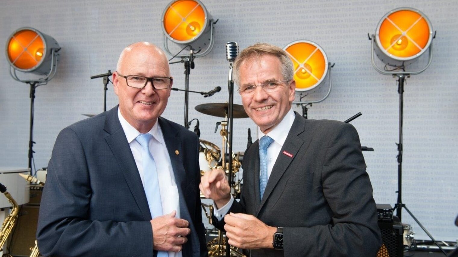 Ralf Scheler, Oberbürgermeister der Stadt Eilenburg und Andreas Ehlert, Präsident der HWK Düsseldorf