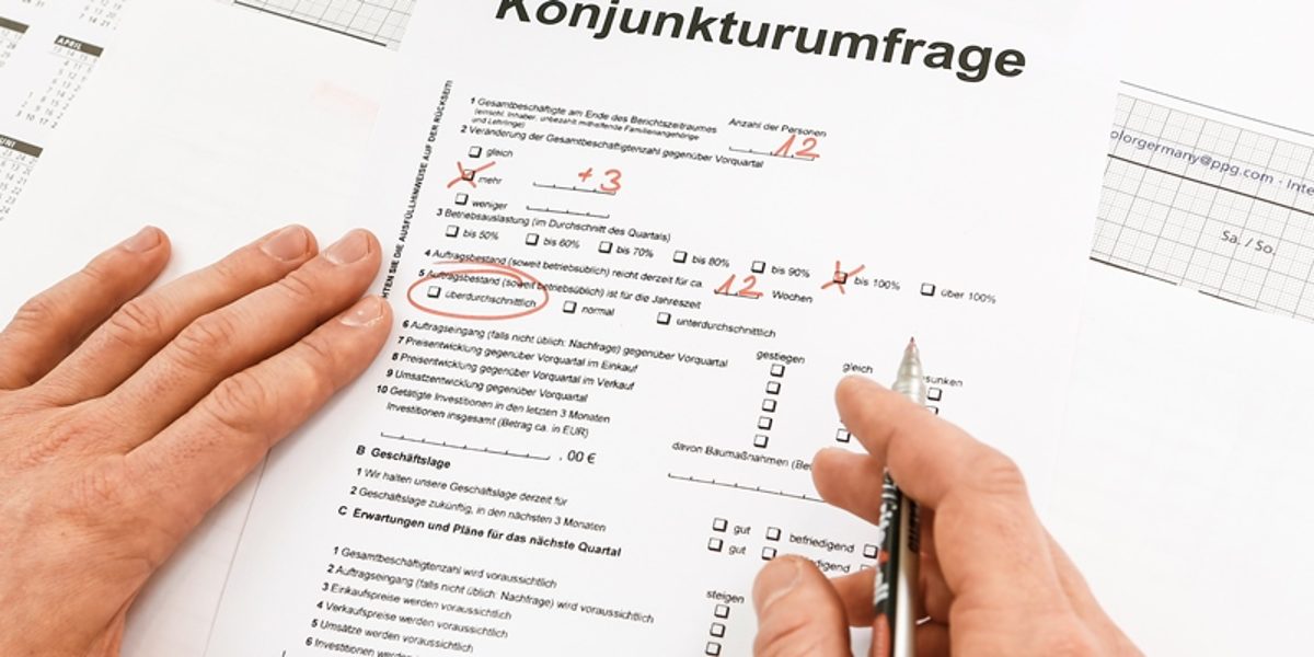 Konjunktur Umfrage Fragebogen