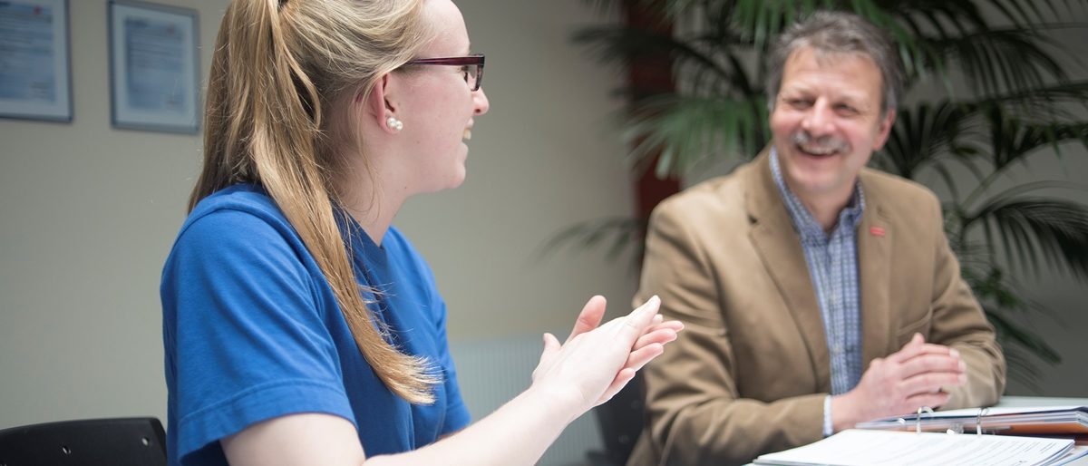 Ausbildung Beratung Prüfung Gespräch