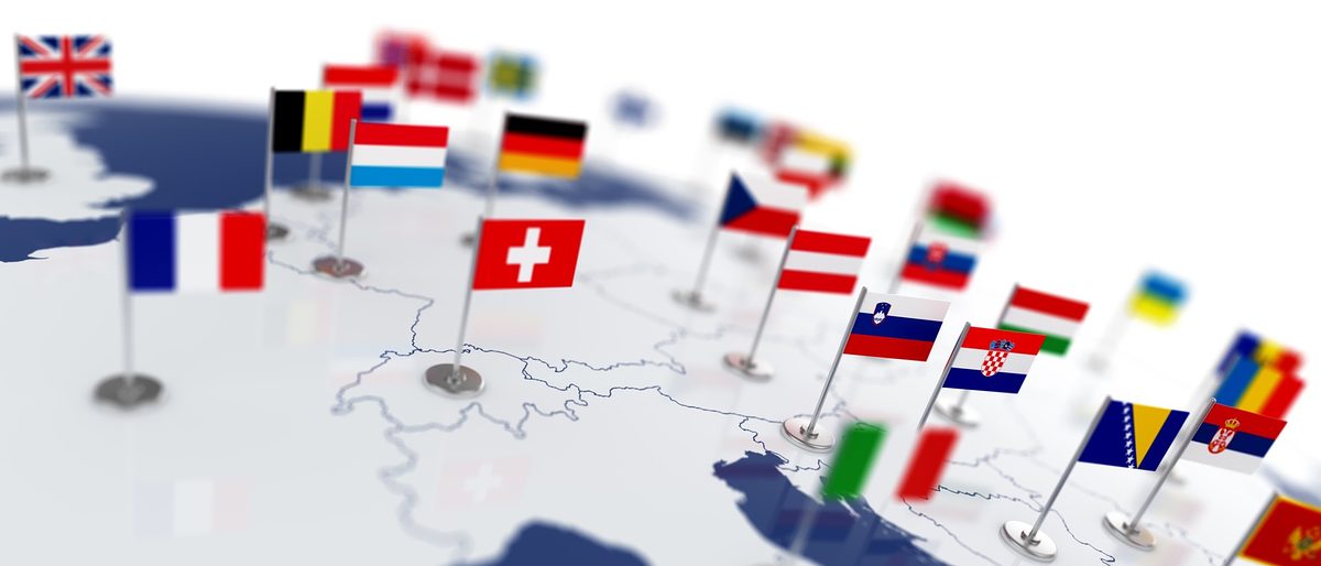 Europa Ausland Fähnchen