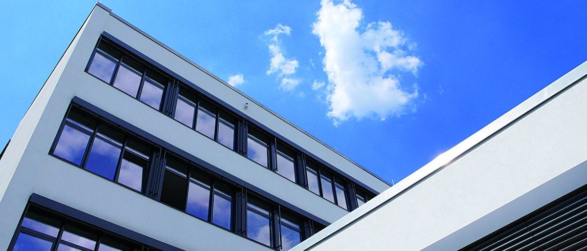 Außenansicht des modernisierten C-Gebäudes Gebäude C Handwerkskammer Düsseldorf
