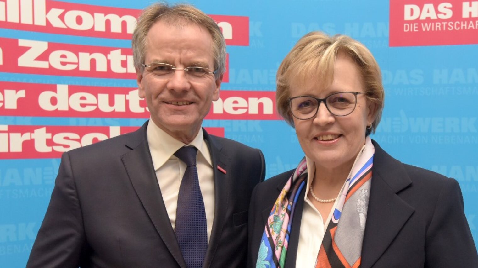 (v. l.): Kammerpräsident Andreas Ehlert mit Bundesbank-Präsidentin Margarete Müller