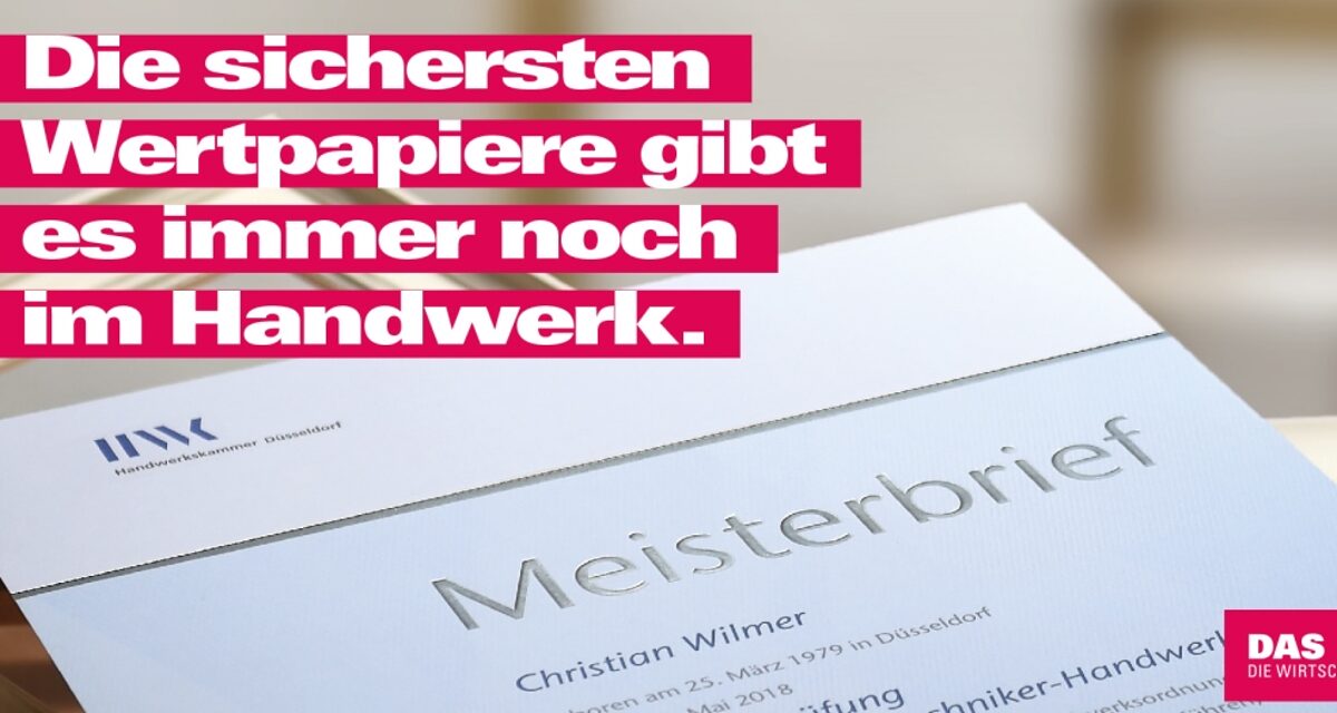 Meisterbrief der Handwerkskammer Düsseldorf