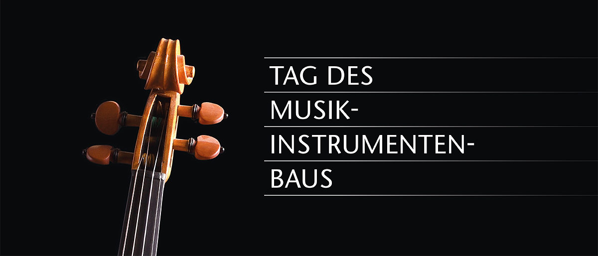 Musikinstrumentenbau-Tag 2020 in der Handwerkskammer Düsseldorf. Geige abgebildet.