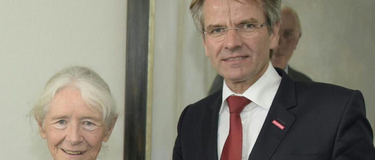 Sr. Karoline Mayer und Andreas Ehlert