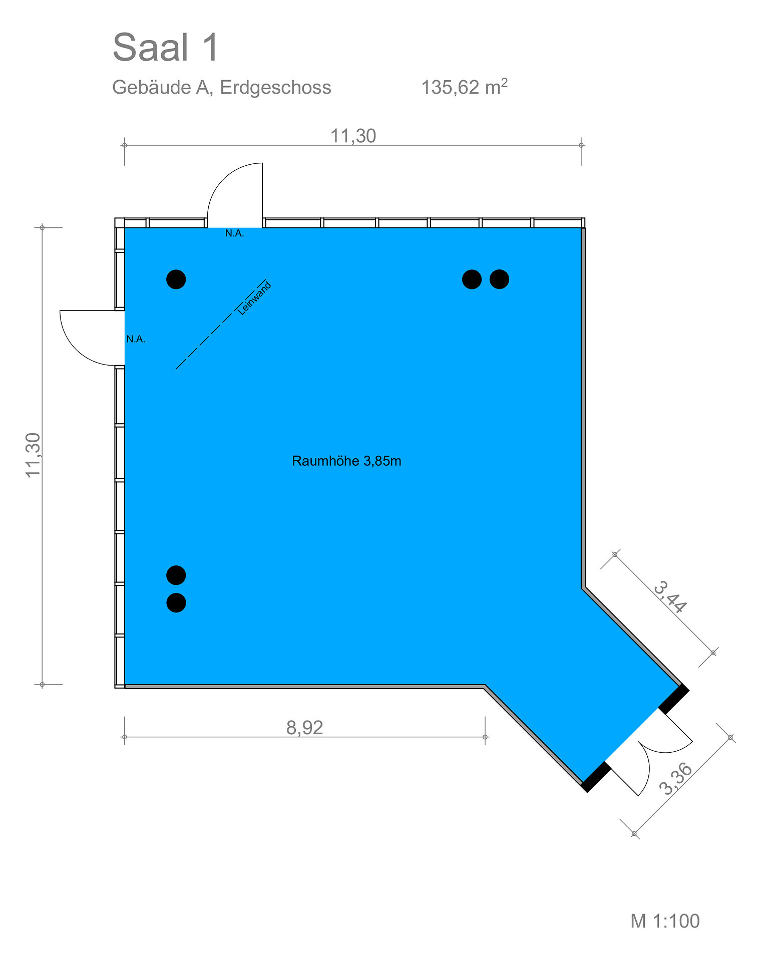Plan Saal 1