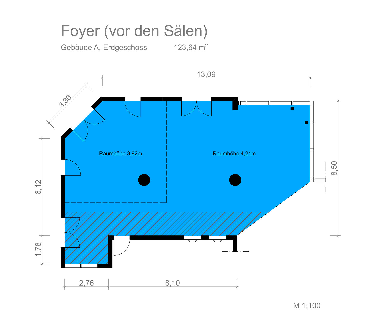 Plan Saalbereich