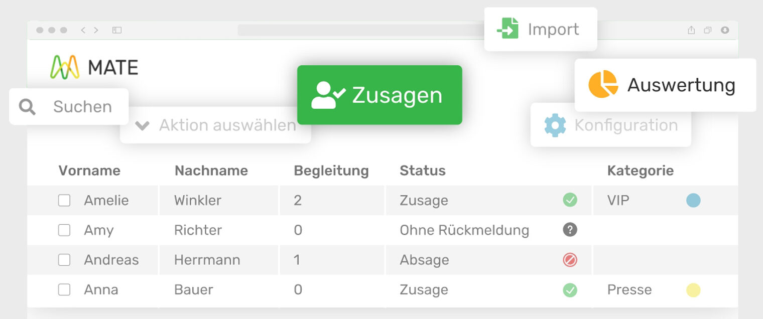 Mate Rückmeldung