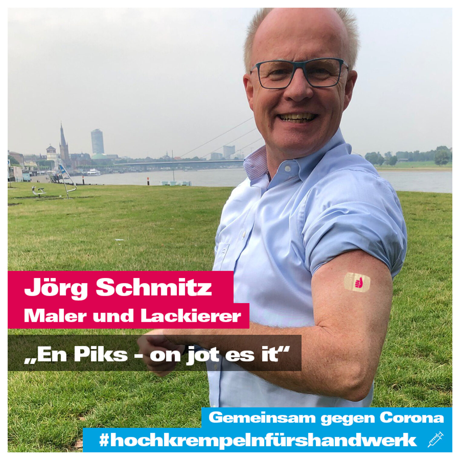 Jörg Schmitz hat sich gegen Corona impfen lassen.