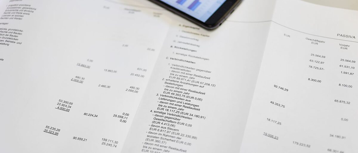 Ausschnitt aus einem Zahlenplan.