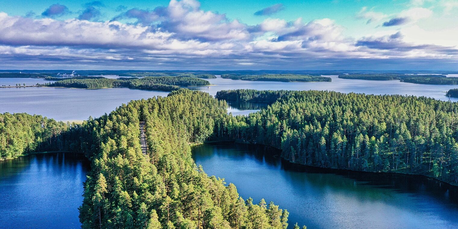 Seenlandschaft in Finnland
