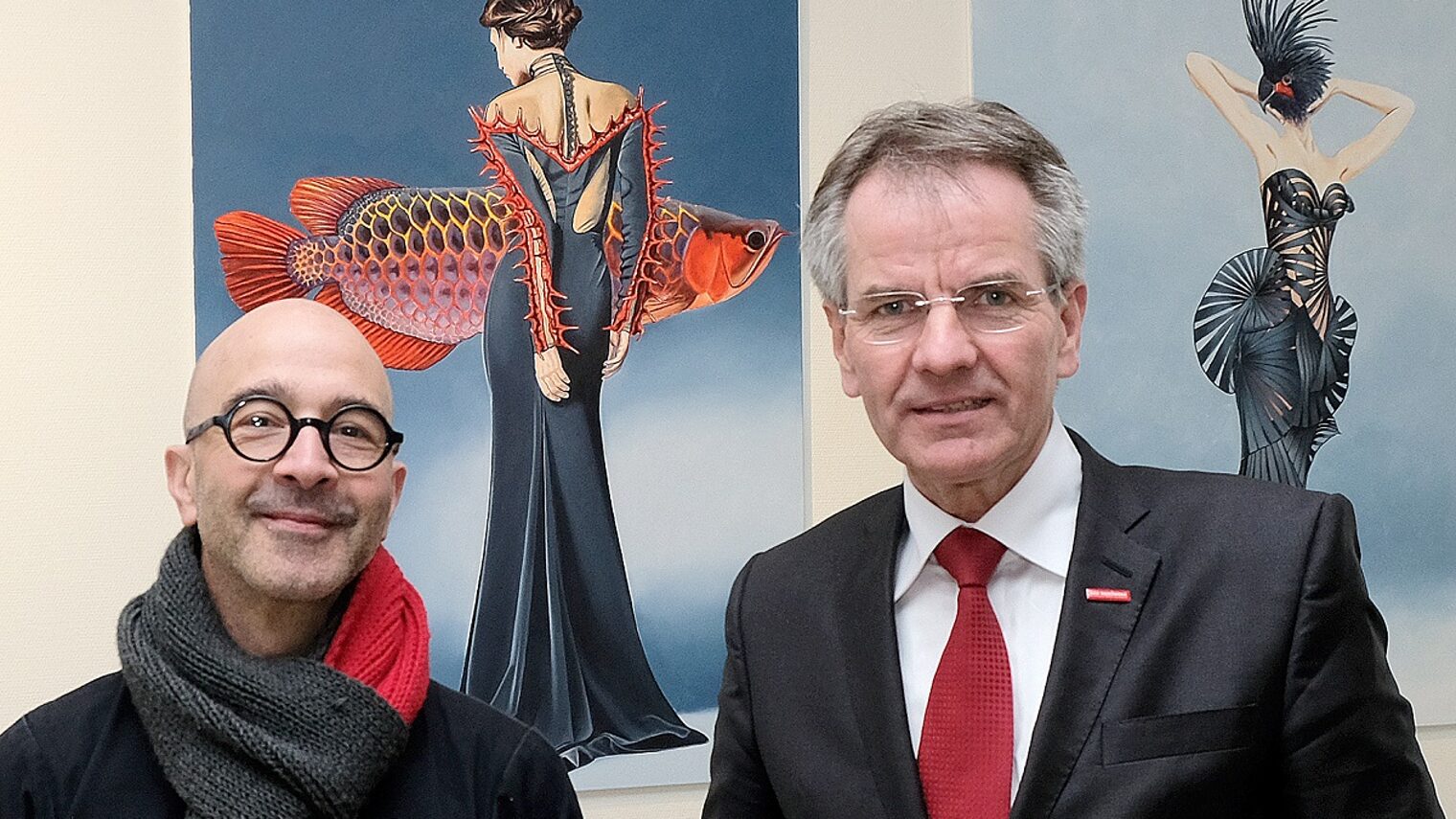 Michael Oliver Flüß und Kammerpräsident Andreas Ehlert