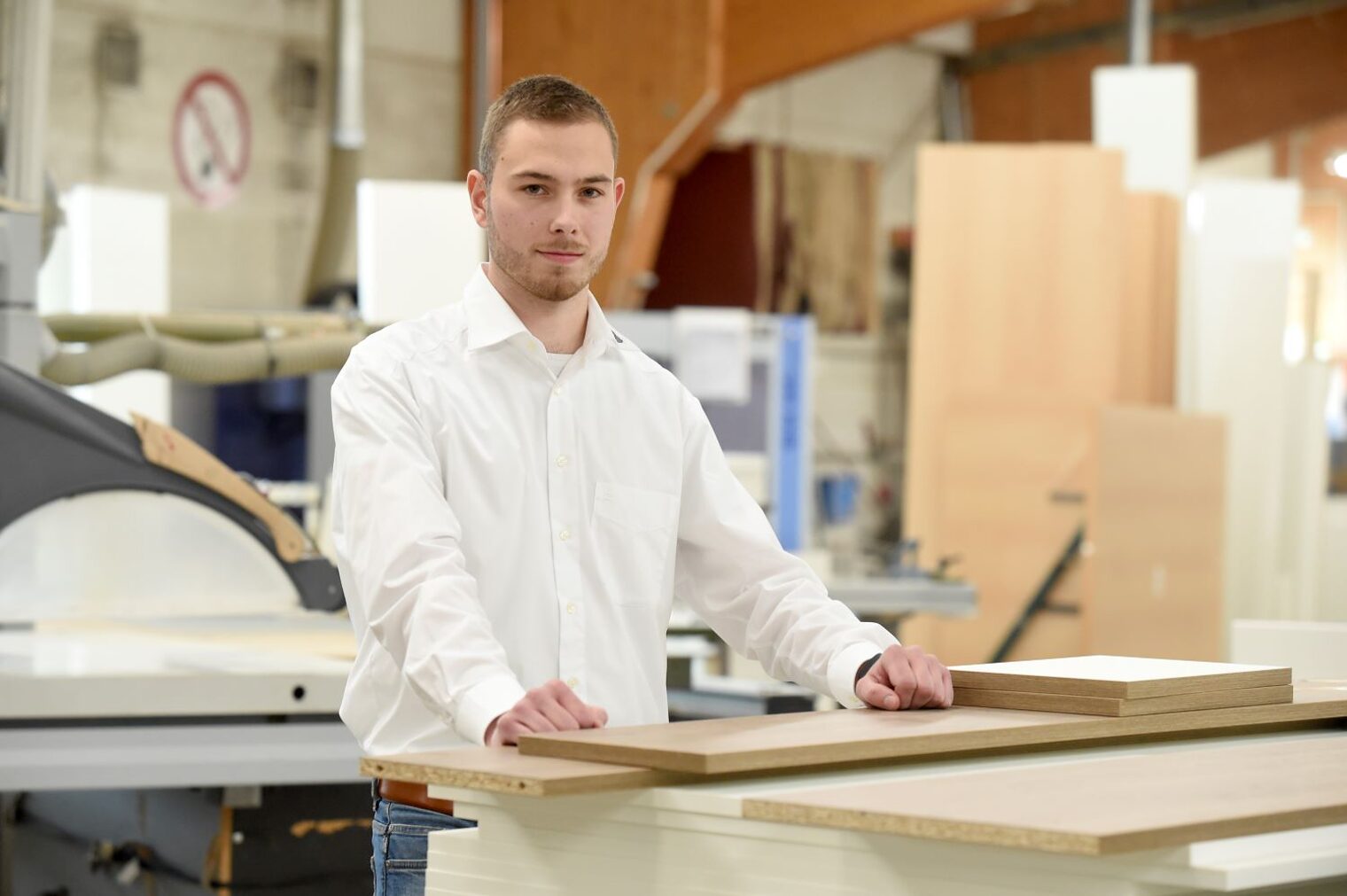 Jan Wiemer an der Werkbank