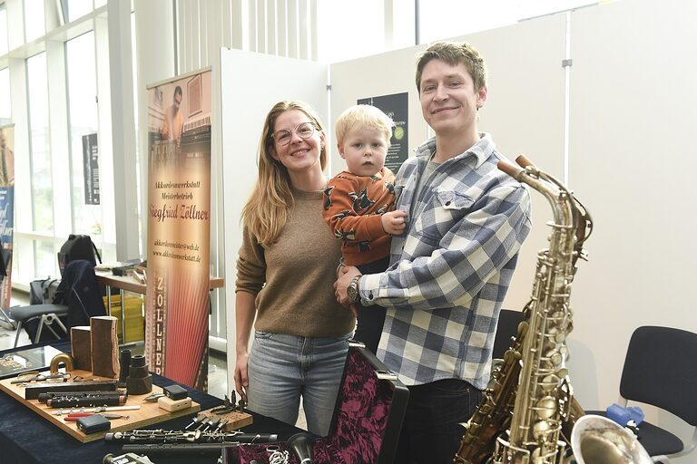 Paul Hüyng mit Familie