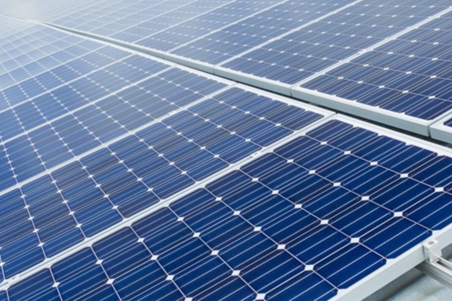 Detailfoto von Solarpaneelen
