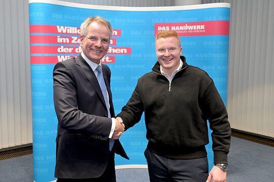 Präsident Andreas Ehlert und André Pauly