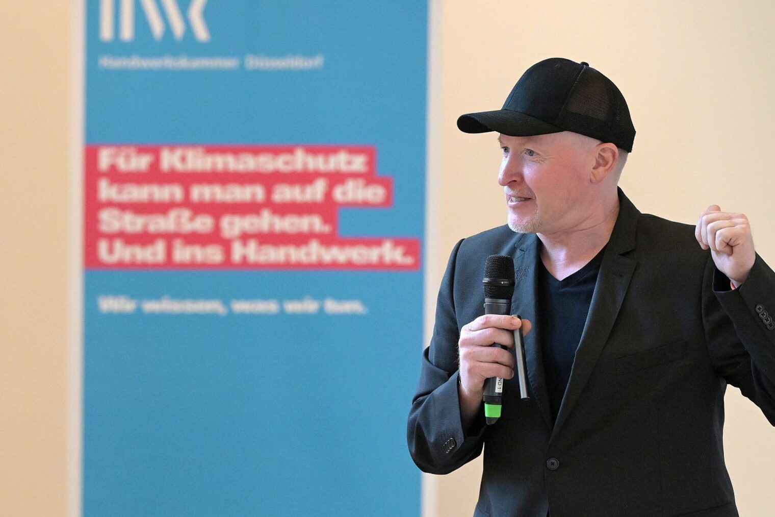 Joey Kelly als Gastredner auf der Bühne